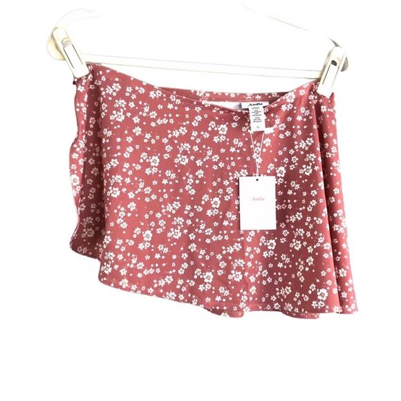 ANDIE Swim Sarong Sz M Floral Rose Cottagecore Preppy Boho Chick Romantic NWT - Picture 5 of 12